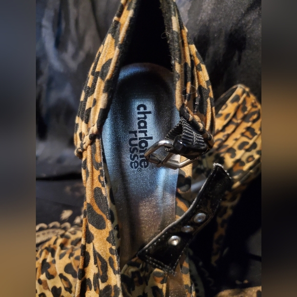 Gorgeous leopard print Charlotte Russe high heels great condition size 9 - Picture 2 of 4